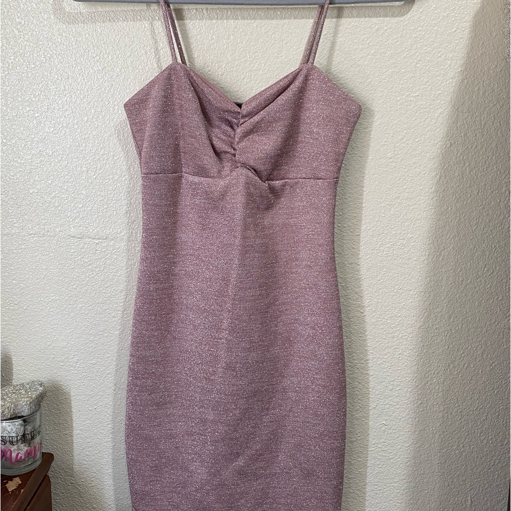 Pink glitter dress